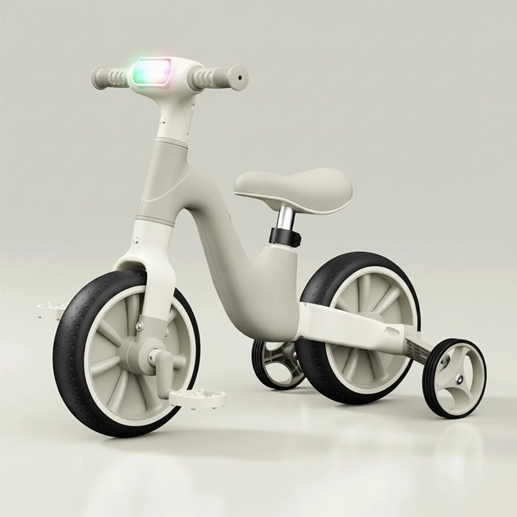 Kids Multifunctional Tricycle, Balance Car with Music Light,