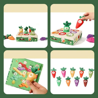 Montessori Carrot Harvest Color Sorting Puzzle Toy