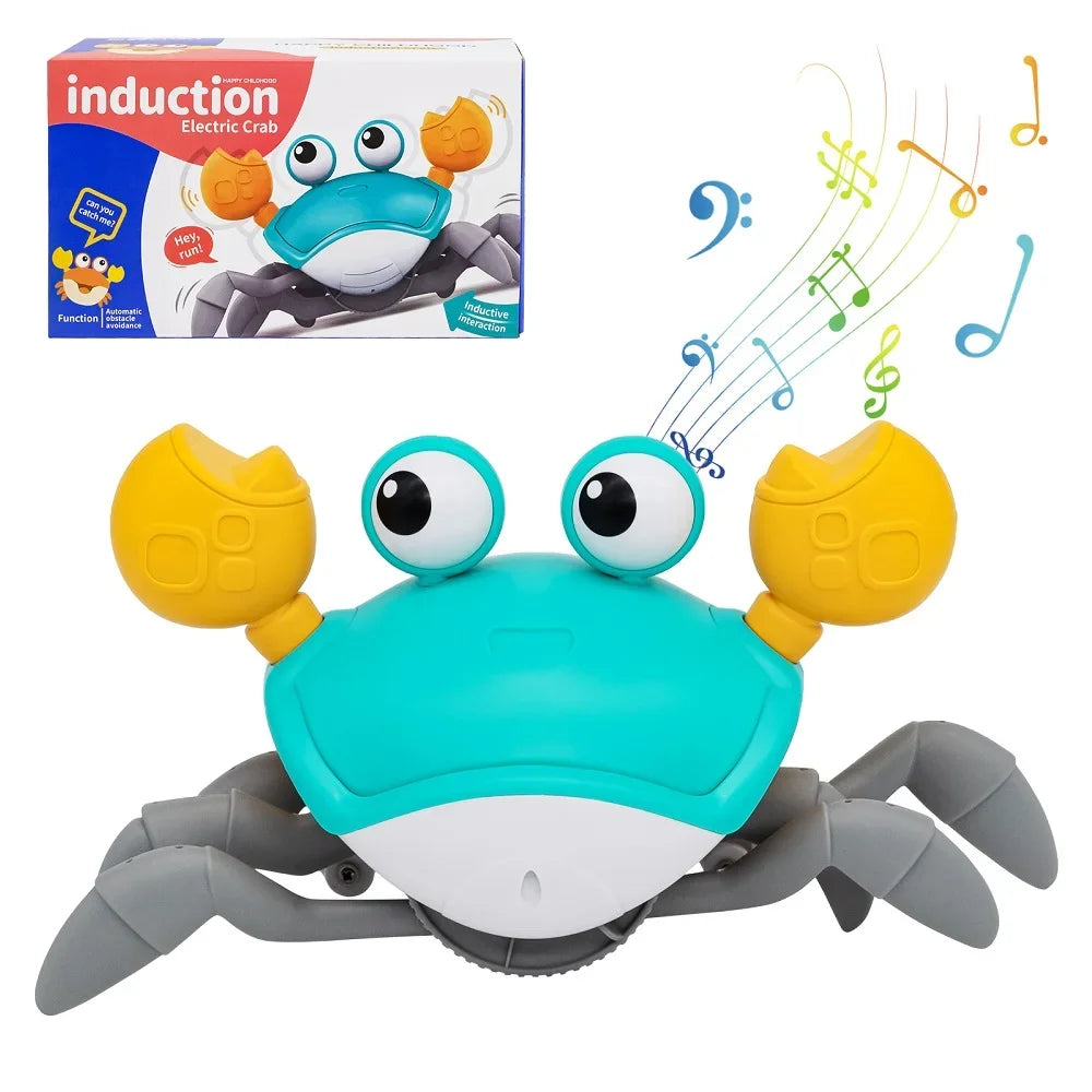 Interactive Crawling Crab Toy with Music for Babies