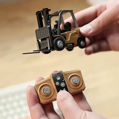 1/64 Remote-controlled alloy forklift Engineering vehicle Tabletop