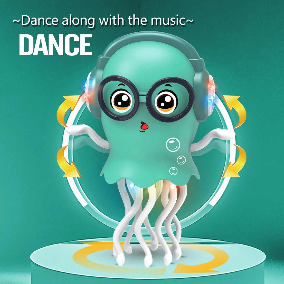 Electric Dancing Jellyfish Toys Kids Automatic Obstacle