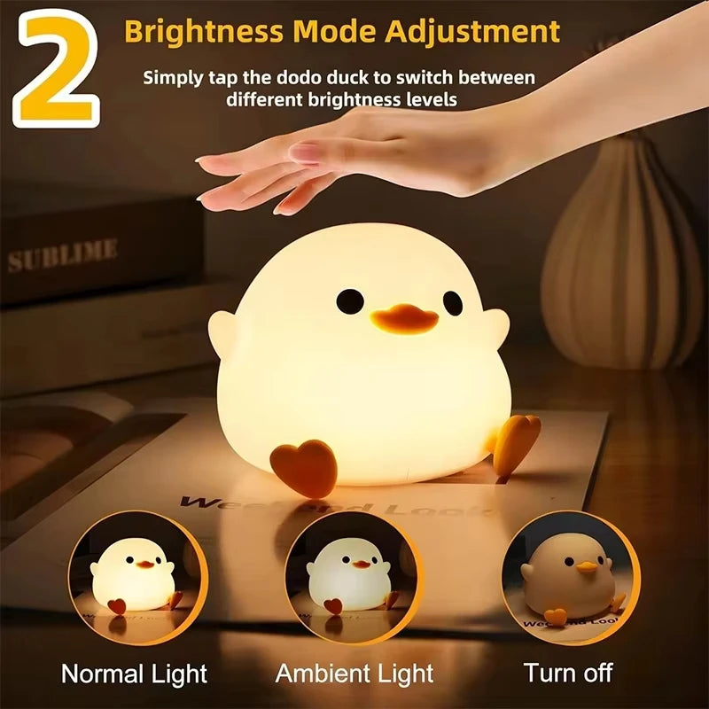 Cute Unicorn Silicone LED Night Light for Kids