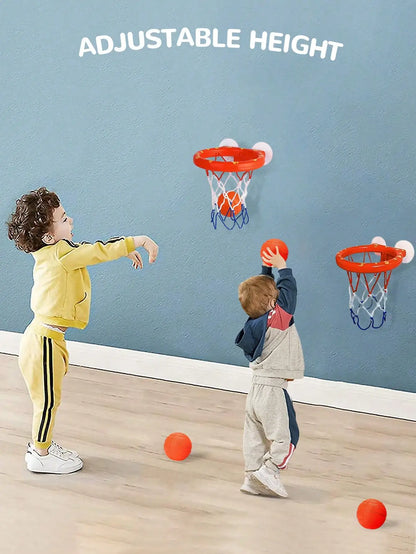 Toddler Bath Basketball Hoop Toy with Suction Cups