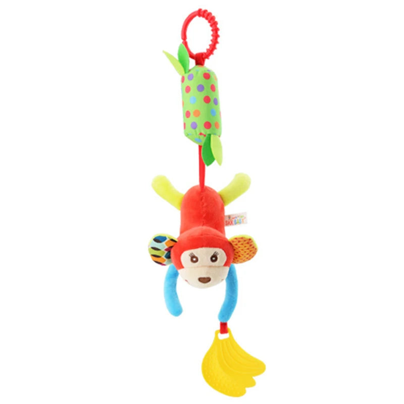 Baby Hanging Plush Rattle Sensory Stroller Toy