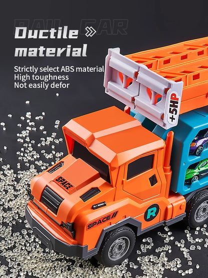 3D Flying Rail Car Transforming Alloy Toy Set