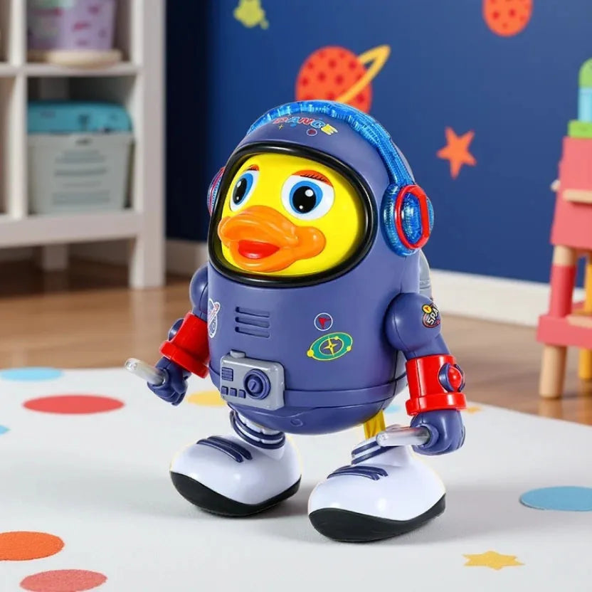 Baby Duck Toy Musical Interactive Toy Space Elements for Infants