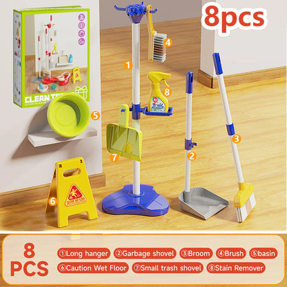 Kids Cleaning Toy Set Pretend Play Montessori Kit