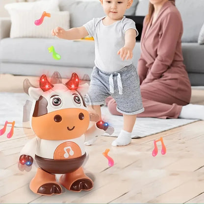 Baby Dancing Cow Musical Plush Interactive Toy