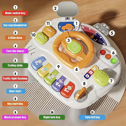 Baby Musical Activity Table Learning Toy with Lights Sounds