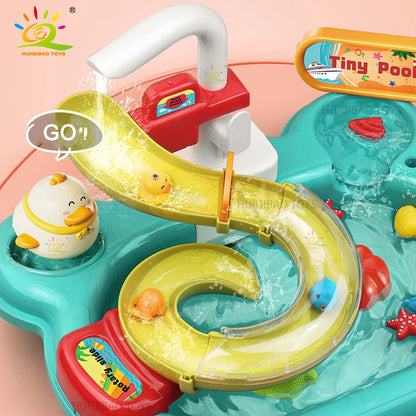 Sink Toys Electric Dishwasher Playing Toy With Running