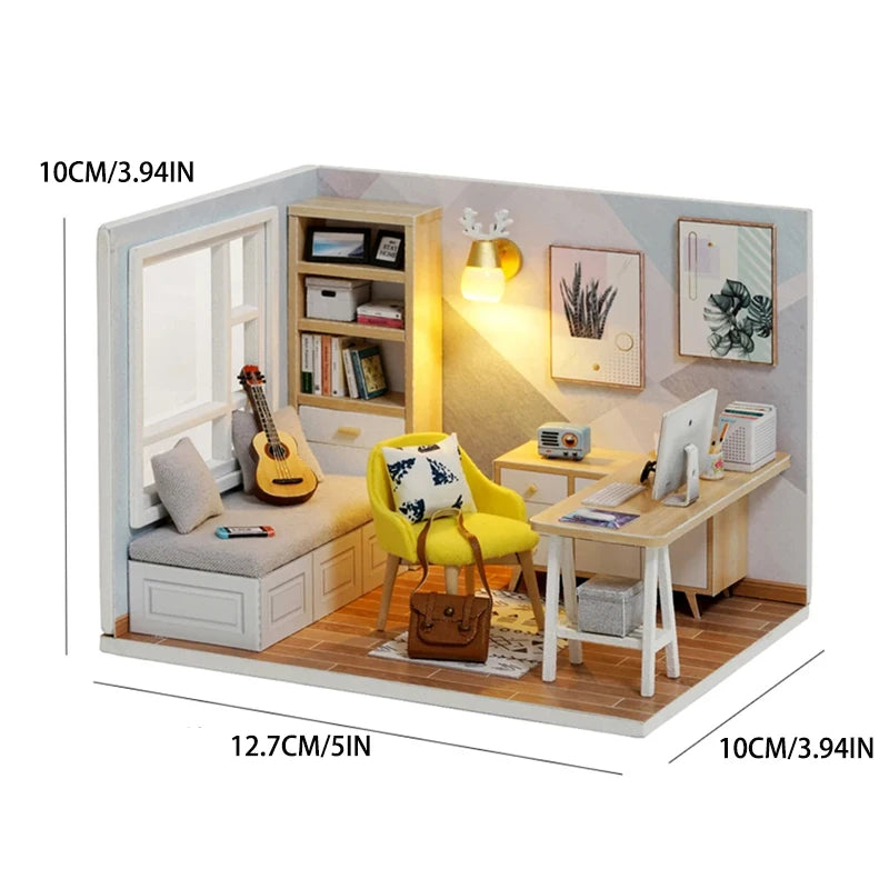 Kitten Mini Doll House 3D Puzzle Building Kit