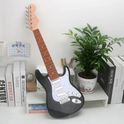 Children's electronic guitar toy, playable simulation, for beginners