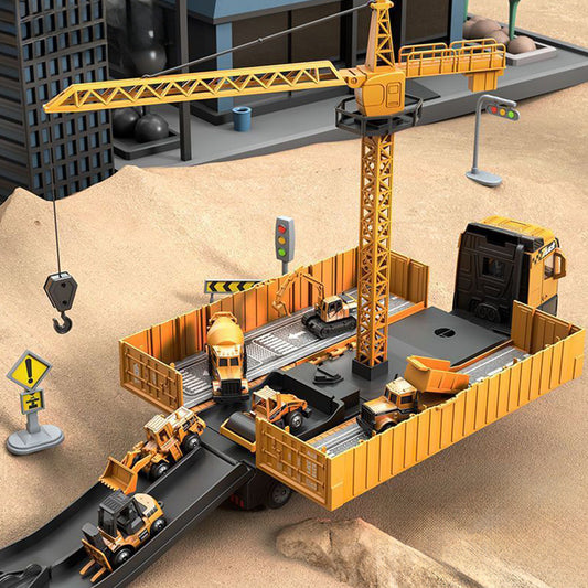 Alloy Construction Vehicle Set STEM Toy for Kids